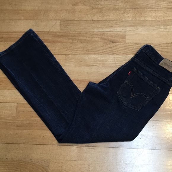 Levi’s Relaxed Bootcut 550 Dark Denim Jeans 8 29 - Picture 3 of 8